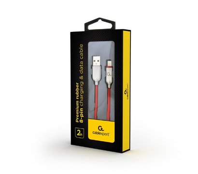 Изображение 2 Кабель Cablexpert USB 2.0 - Lightning, 2м, red — CC-USB2R-AMLM-2M-R