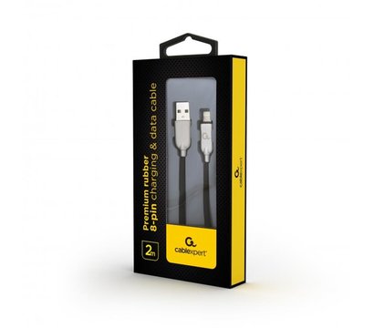 Зображення 2 Кабель Cablexpert USB 2.0 - Lightning, 2м, black — CC-USB2R-AMLM-2M