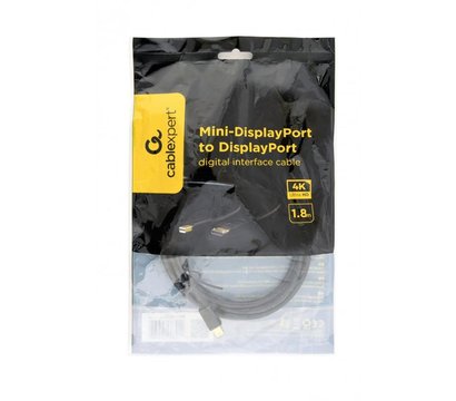 Изображение 2 Cablexpert MiniDisplayPort-DisplayPort, 1.8м, black — CCP-mDP2-6