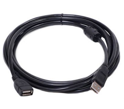 Изображение 2 Кабель PowerPlant USB2.0(AF)-USB2.0(AM), 5м, One ferrite, black — KD00AS1212