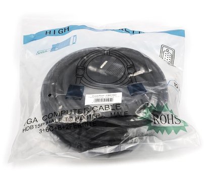 Зображення 2 Кабель мультимедійний PowerPlant VGA-VGA, 10м, black — CA911042