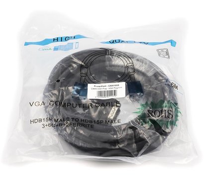 Изображение 2 Кабель мультимедийный PowerPlant VGA-VGA, 5м, black — CA911059
