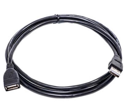 Зображення 2 Кабель PowerPlant USB2.0(AF)-USB2.0(AM), 1.5м, black — KD00AS1189