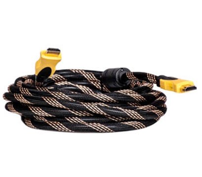 Изображение 2 Кабель мультимедийный PowerPlant HDMI-HDMI v1.3, 5м, Nylon, black — KD00AS1197