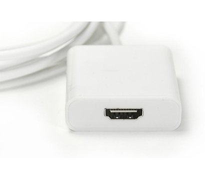 Зображення 2 Кабель мультимедійний PowerPlant USB Type-C-HDMI, 1.8м, white — KD00AS1271