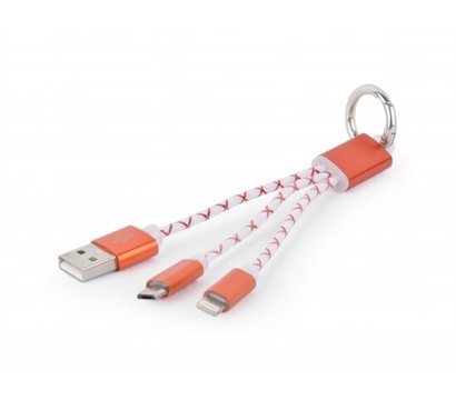 Изображение 3 Кабель Cablexpert USB 2.0 - Lightning/MicroUSB, 0.1м — CC-USB2-AM8PmB-01-MX