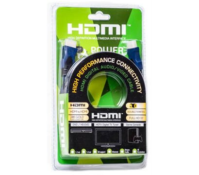 Зображення 3 Кабель мультимедійний PowerPlant HDMI-HDMI v1.4, 1.5м, Nylon, black — KD00AS1200