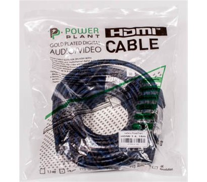 Зображення 3 Кабель мультимедійний PowerPlant HDMI-HDMI v1.4, 10м, Nylon, black — KD00AS1205