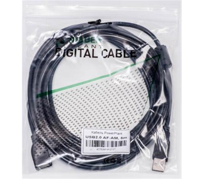 Изображение 3 Кабель PowerPlant USB2.0(AF)-USB2.0(AM), 5м, One ferrite, black — KD00AS1212