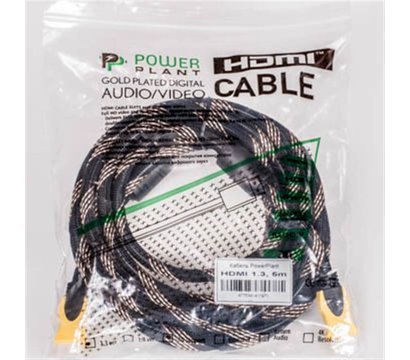 Изображение 3 Кабель мультимедийный PowerPlant HDMI-HDMI v1.3, 5м, Nylon, black — KD00AS1197