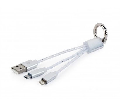 Изображение 5 Кабель Cablexpert USB 2.0 - Lightning/MicroUSB, 0.1м — CC-USB2-AM8PmB-01-MX