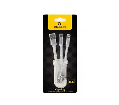 Изображение 9 Кабель Cablexpert USB 2.0 - Lightning/MicroUSB, 0.1м — CC-USB2-AM8PmB-01-MX