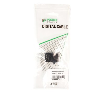 Зображення 2 Перехідник PowerPlant HDMI(AF)-HDMI(AF), Black - KD00AS1304