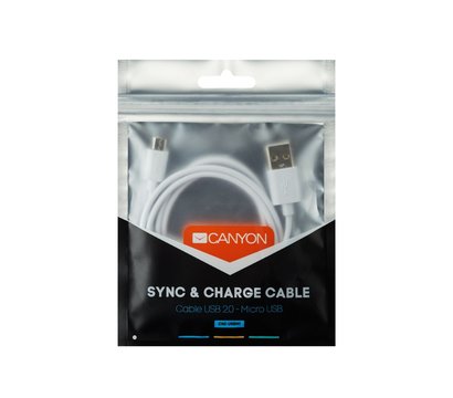 Изображение 2 Кабель Canyon USB - Lightning, 1м, white — CNE-CFI1W