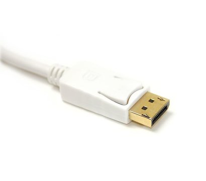Зображення 3 Адаптер PowerPlant DisplayPort-HDMI, 0.15м, White — KD00AS1277