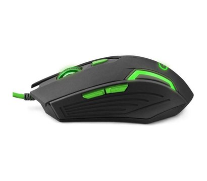 Изображение 2 Мышь Esperanza EGM205G Fighter USB Black/Green
