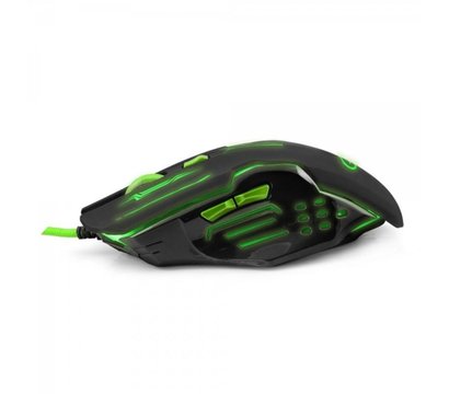 Изображение 2 Мышь Esperanza MX403 Apache USB Black/Green — EGM403G