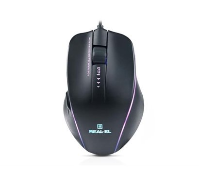 Зображення 4 Миша REAL-EL RM-747 USB Black