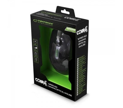 Изображение 4 Мышь Esperanza EGM207G Cobra USB Black/Green