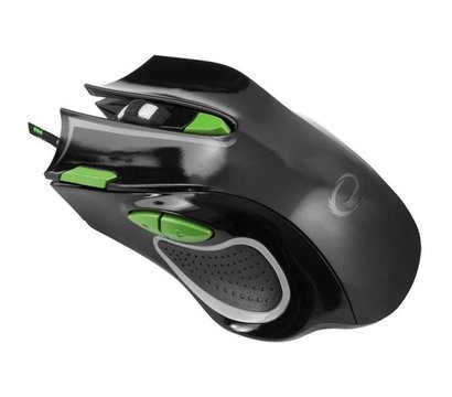 Зображення 4 Миша Esperanza MX401 Hawk USB Black/Green — EGM401KG