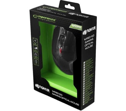 Изображение 5 Мышь Esperanza EGM205R Fighter USB Black/Red