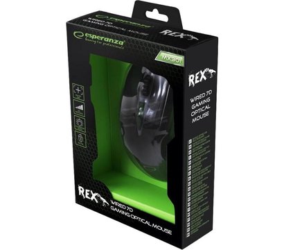 Изображение 5 Мышь Esperanza MX301 Rex USB Black/Green — EGM301