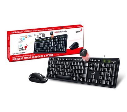 Зображення 2 Комплект мишка + клавіатура Genius Smart KM-8200 (31340003410) Ukr USB Black