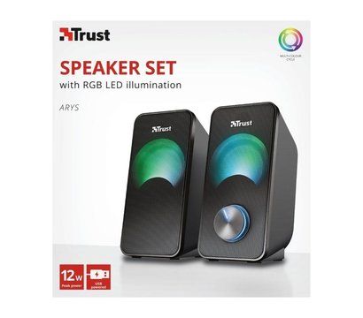 Изображение 4 Акустическая система 2.0 Trust 2.0 Arys RGB Black — 23120