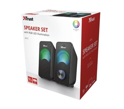 Изображение 5 Акустическая система 2.0 Trust 2.0 Arys RGB Black — 23120
