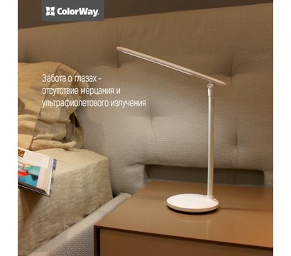 Изображение 4 LED светильник ColorWay CW-DL02B-W White пластик