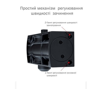 Изображение 5 Доводчик Ryobi D-1200 STD Grey Anthracite коленная тяга, Цвет корпуса: антрацитовый