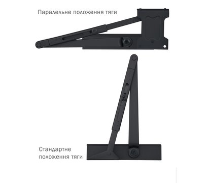 Изображение 5 Доводчик Ryobi D-1200P(U) UNIV Grey Anthracite универсальная тяга, Цвет корпуса: антрацитовый