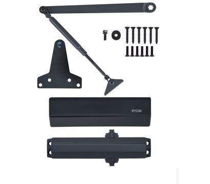 Изображение 6 Доводчик Ryobi D-1554 UNIV Grey Anthracite до 80 кг, Цвет корпуса: антрацитовый