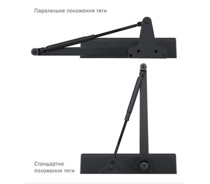 Изображение 7 Доводчик Ryobi D-2055V BC UNIV Grey Anthracite универсальная тяга, Цвет корпуса: антрацитовый