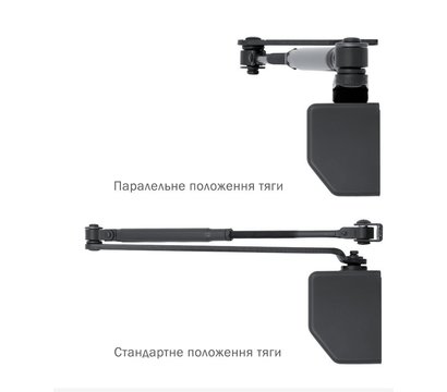 Изображение 8 Доводчик Ryobi D-2055V BC UNIV Grey Anthracite универсальная тяга, Цвет корпуса: антрацитовый