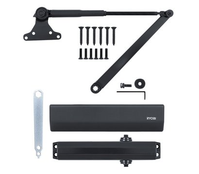 Изображение 8 Доводчик Ryobi DS-2055P BC PRL HO Grey Anthracite параллельная тяга, Цвет корпуса: антрацитовый