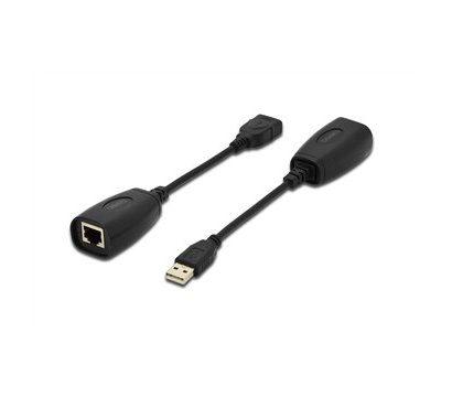 Зображення 2 Подовжувач Digitus USB - UTP Cat5, black - DA-70139-2