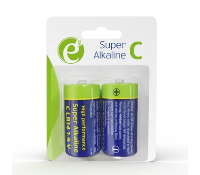 Изображение 2 Батарейка EnerGenie Super Alkaline C/LR14 BL 2 шт