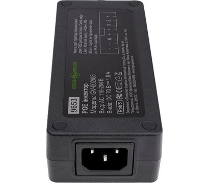 Изображение 3 PoE инжектор GreenVision GV-002/08 до 80 метров