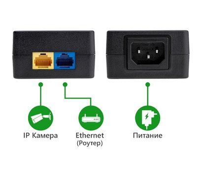 Изображение 4 PoE инжектор GreenVision GV-002/08 до 80 метров