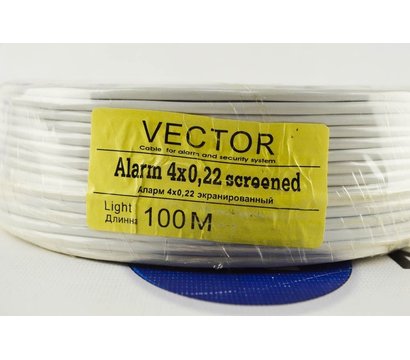 Изображение 2 Сигнальный кабель Vector 4х0,22 экран., К-ство жил: 4 жилы