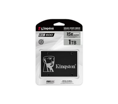 Зображення 2 SSD диск Kingston KC600 1TB 2.5 SATAIII TLC — SKC600/1024G, Ємність накопичувача: 1 ТБ