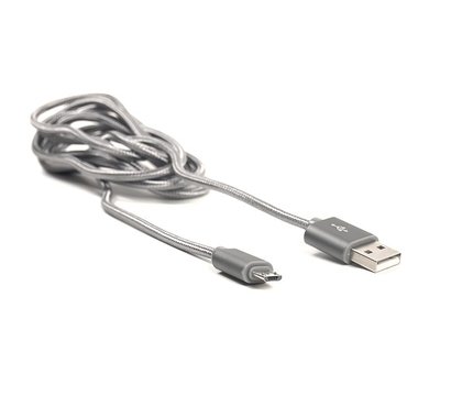Изображение 2 Кабель PowerPlant Quick Charge USB 2.0 AM–Micro, 2м, Grey - CA910519