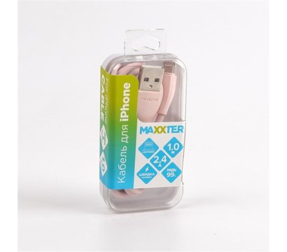 Изображение 4 Кабель Maxxter USB-Lightning 1м pink premium - UB-L-USB-01GP