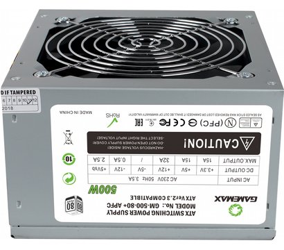 Изображение 3 Блок питания GameMax GM-500 80+ APFC, 500W