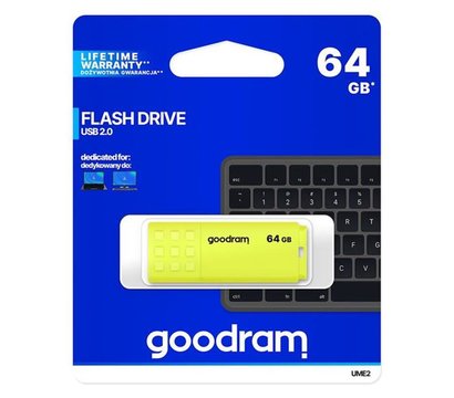Изображение 5 Накопитель USB GoodRam UME2 64Gb USB2.0 Yellow - UME2-0640Y0R11