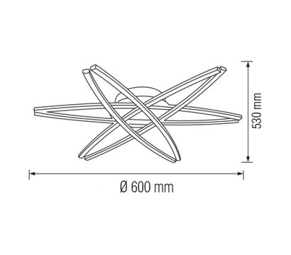Зображення 2 LED світильник Horoz Electric Avalon Chrome для приміщень