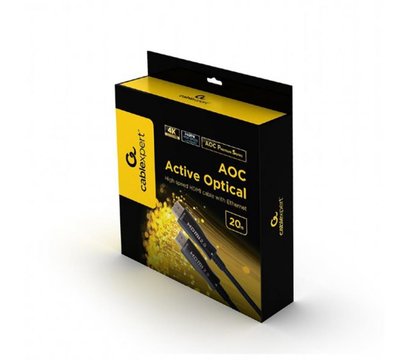 Зображення 2 Кабель мультимедійний Cablexpert HDMI-HDMI V.2.0, 20м, Black — CCBP-HDMI-AOC-20M