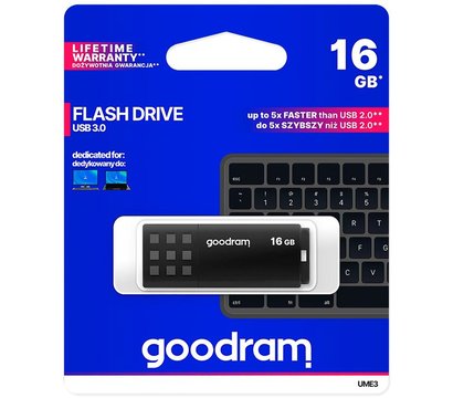 Изображение 2 Накопитель USB GoodRam UME3 16Gb USB3.0 Black - UME3-0160K0R11