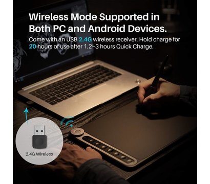 Зображення 8 Графічний планшет Huion Inspiroy Dial Q620M + glove